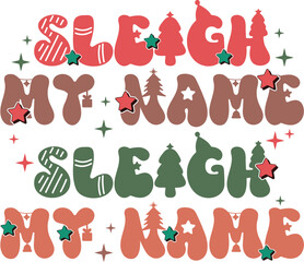 Retro Christmas SVG 