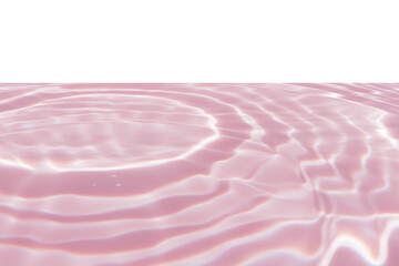 Pink water with ripples on the surface. Defocus blurred transparent white colored clear calm water...