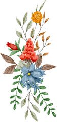 Watercolor Flower Arrangement