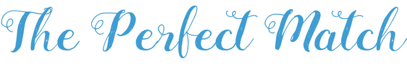 Obraz premium Digital png text of the perfect match on transparent background