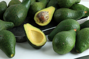 Ripe Avocado Cut in a Half