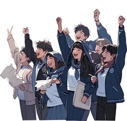 Asian High school student
