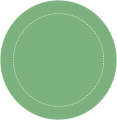 Digital png illustration of green circle on transparent background