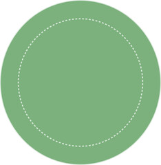 Digital png illustration of green circle on transparent background