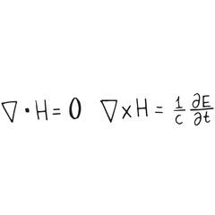 Digital png illustration of handwritten maths equations on transparent background