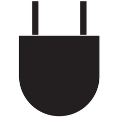 Digital png illustration of black electric plug on transparent background