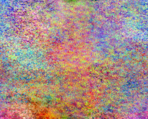Abstract multicolor blur hand painted seamless pattern Mixed transparent layered brush strokes spots blots smudges