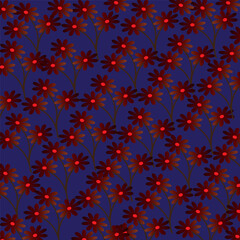 Abstract floral pattern bright colors, background vector illustration modern art design Seamless pattern set Simple design for of textile.