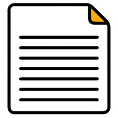 document vector icon