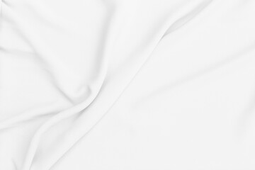 Beautiful abstract silky white fabric background, blank fabric texture background