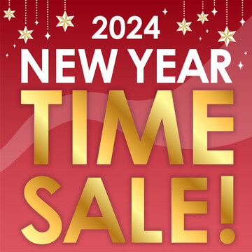 NEW YEAR TIME SALE POSTER SNS用画像