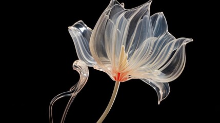 several different flowers with colorful lights Generated by AI	
