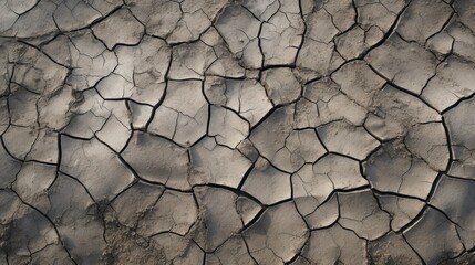 Textures on the cracked dry ground