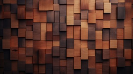 Textured wood cube background 