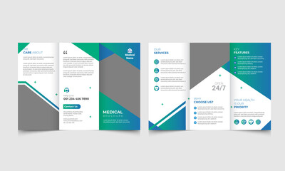 modern medical brochure design template