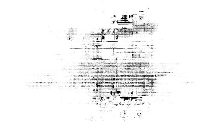 Grunge background of black and white. Dirty monochrome pattern of the old worn surface. Old grunge black texture. Dark texture of cracks, chips, dot. Dirty monochrome pattern of the old worn surface. 