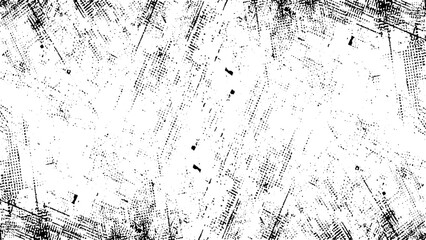 dirty and scratches frame. Vector Grunge Texture. Abstract dust particle and dust grain texture on white background, dirt overlay or screen effect use for grunge background. - obrazy, fototapety, plakaty