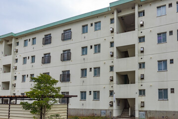Obraz premium Typical standard apartment building in Japan