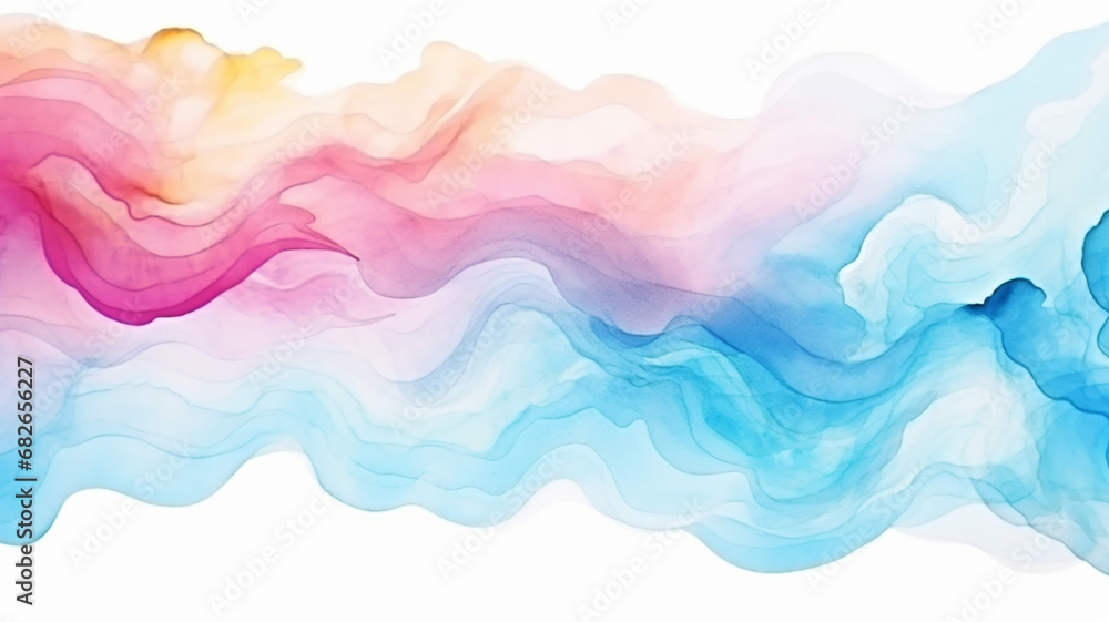 Wall mural colorful watercolor background