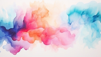 Colorful Watercolor Palette Expression