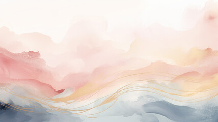 Watercolor art background vector. Wallpaper design illustration