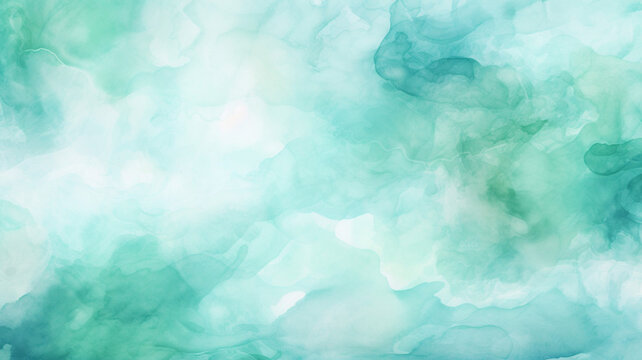 Sea foam watercolor background painting