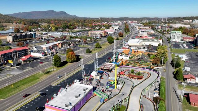 amusement park aerial in pigeon forge tennessee