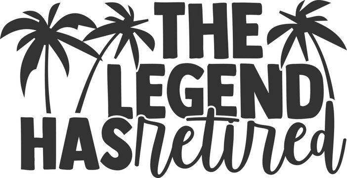 The Legend Has Retired - Retirement Illustration