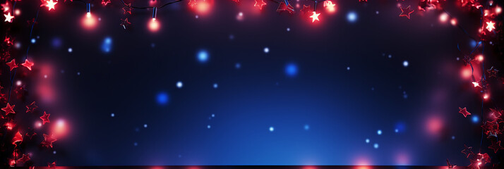 青いきらめく夜のクリスマスの背景素材