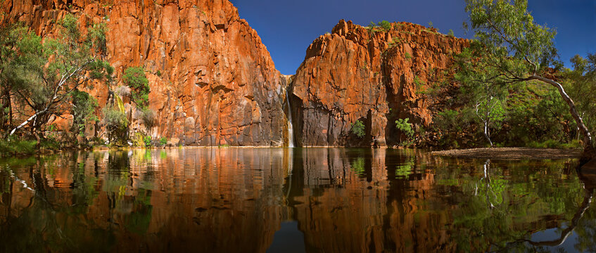 Python Pool reflections, Millstream Chichester National Park, Pilbara, Western Australia.