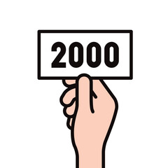 お金やポイントを持つ手のイラスト素材