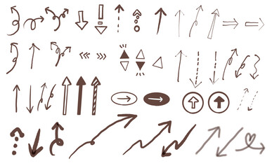 手書き矢印詰め合わせ