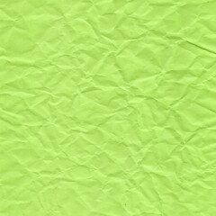yellow green paper crumpled for background