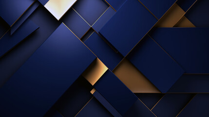 abstract background of blue and gold square