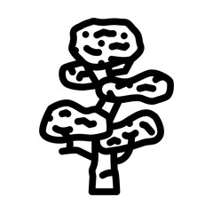 ebony jungle amazon line icon vector. ebony jungle amazon sign. isolated contour symbol black illustration