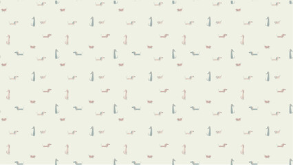 Printfree vector animal allover over background design.