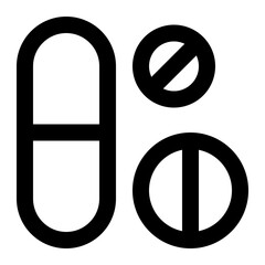 Obraz premium medicine line icon