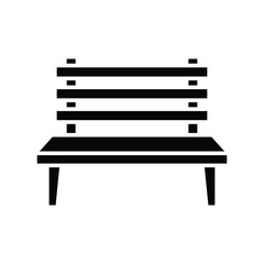 bench icon vector design template simple and clean - obrazy, fototapety, plakaty