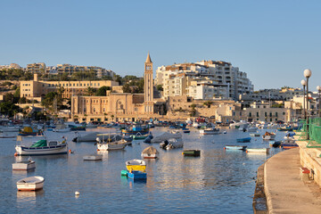 A natural harbour between Zonqor Point and St. Thomas Bay - Marsaskala, Malta