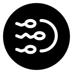 sperm glyph icon