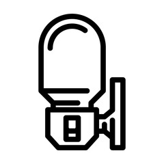 nightlight sleep night line icon vector. nightlight sleep night sign. isolated contour symbol black illustration