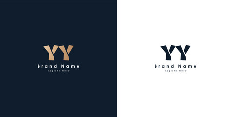 YY Letters vector logo design