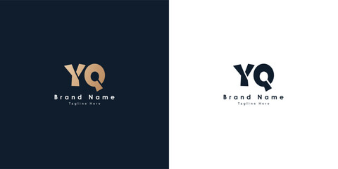 YQ Letters vector logo design