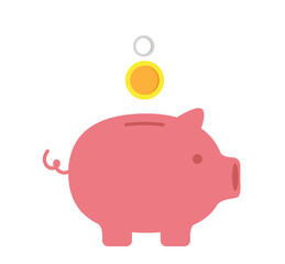 piggy bank with coins