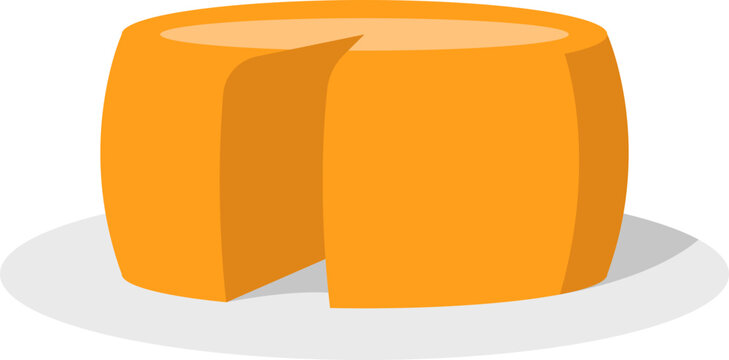 Spanish Food Queso Manchego Illustration