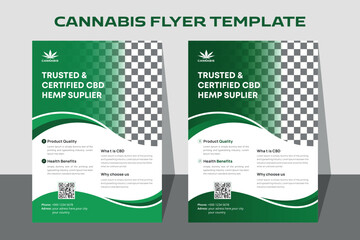 Cannabis Flyer Template | CBD Flyer Design | Flyer Template