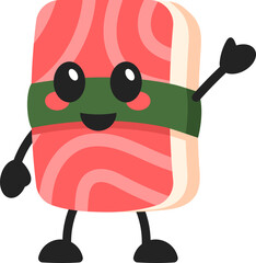 Character Sashimi Sushi Greeting