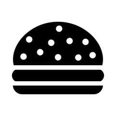 burger food icon illustration