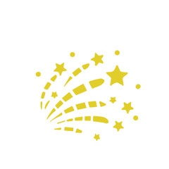 Abstract burst gold pattern fireworks set. 