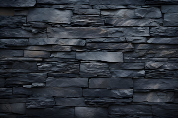 Black Bricks Slate pattern background